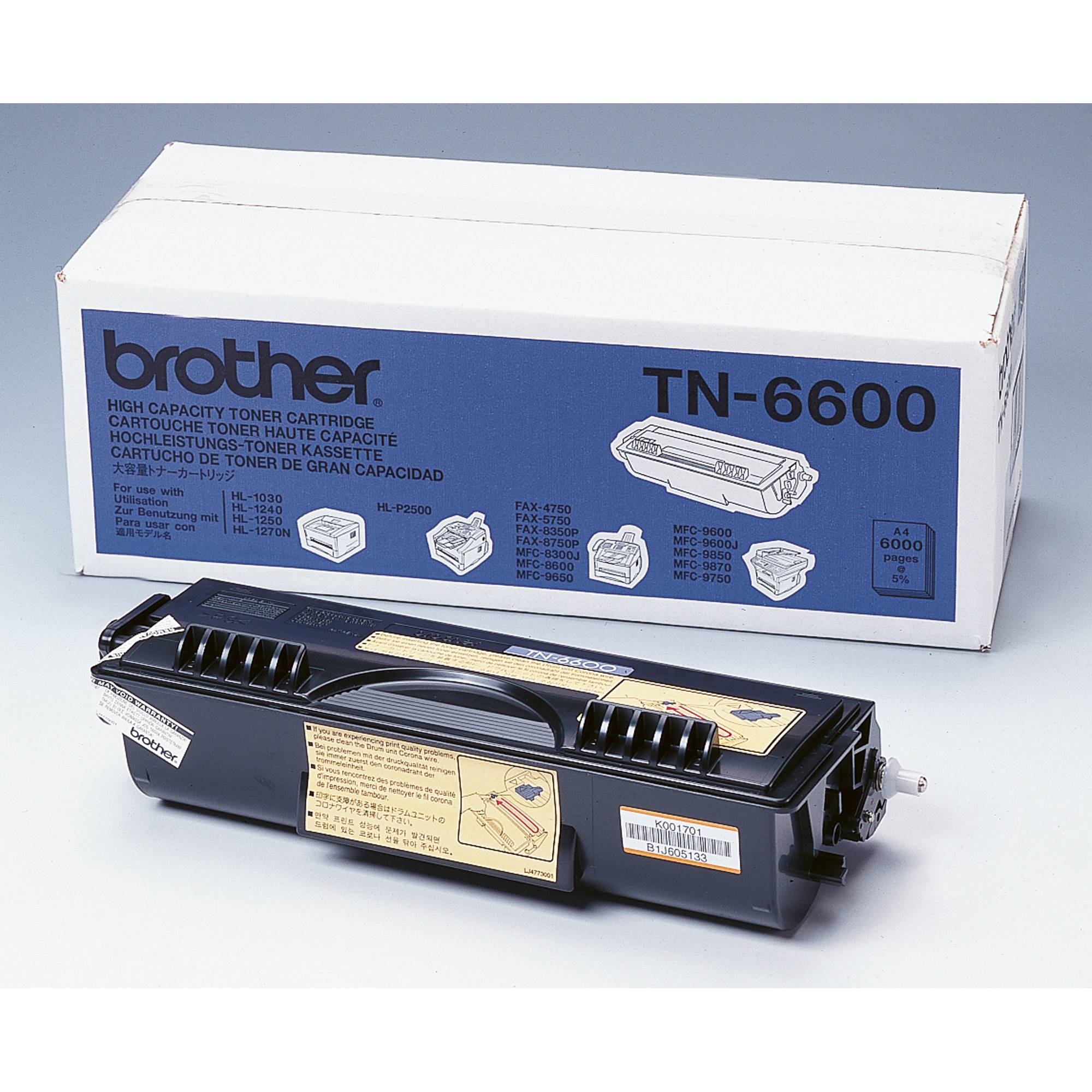 Brother Toner TN-6600 Original Schwarz 6000 Seiten TN6600