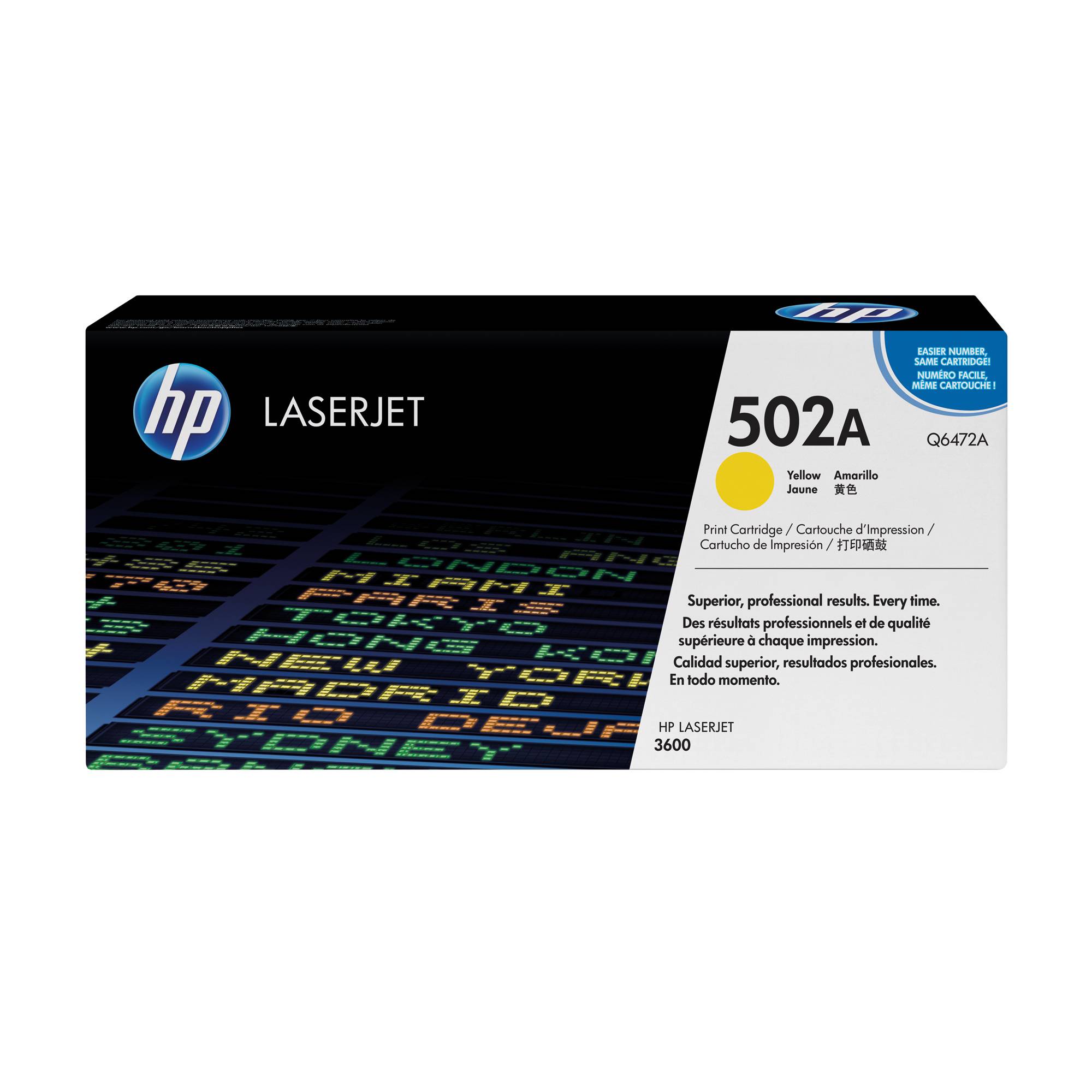 HP 502A - Gelb - Original - LaserJet - Tonerpatrone (Q6472A)