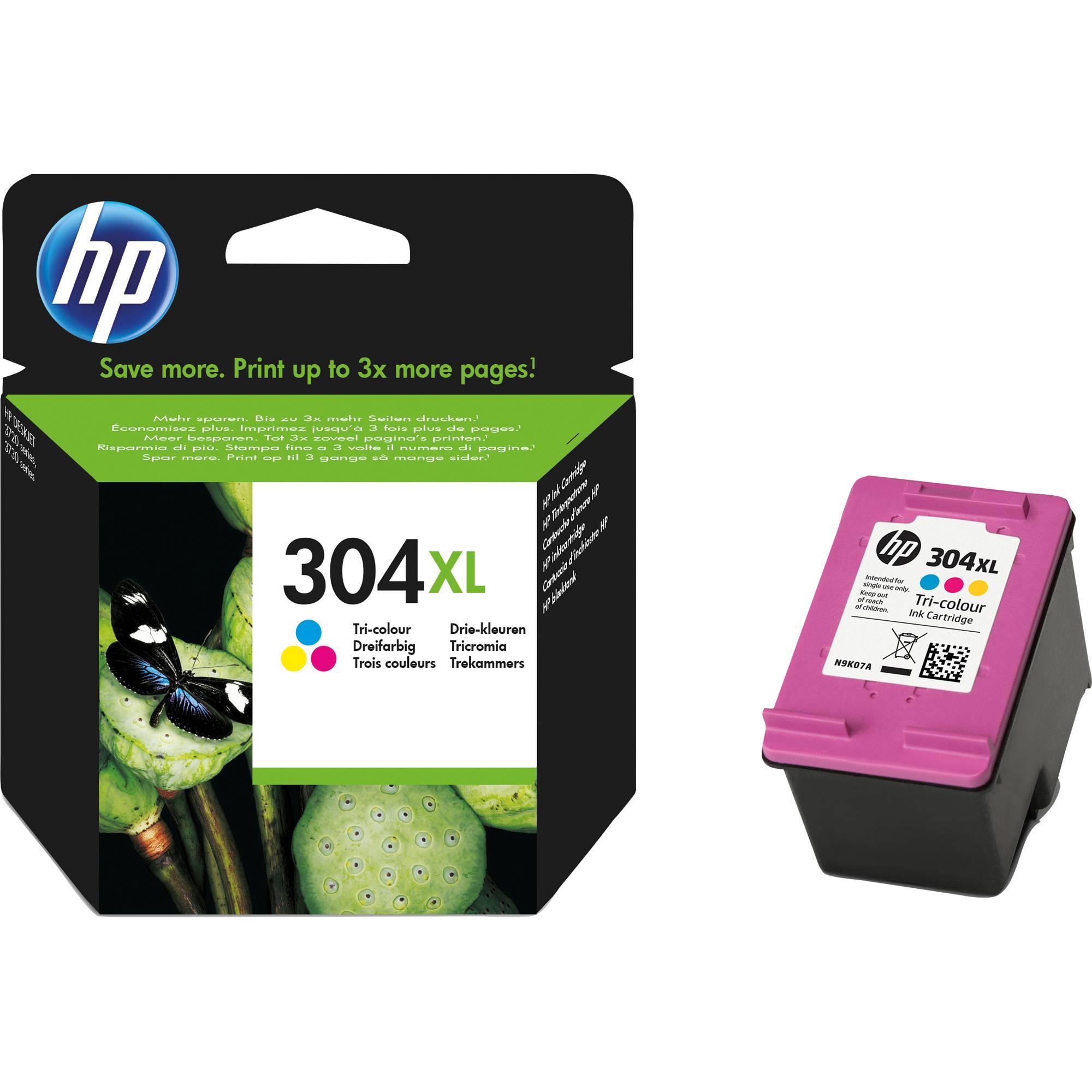 HP 304XL Druckerpatrone Original Cyan, Magenta, Gelb N9K07AE Tinte