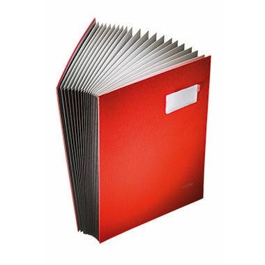 Leitz Unterschriftsmappe 57000095 DIN A4 20Fächer Graupappe schwarz