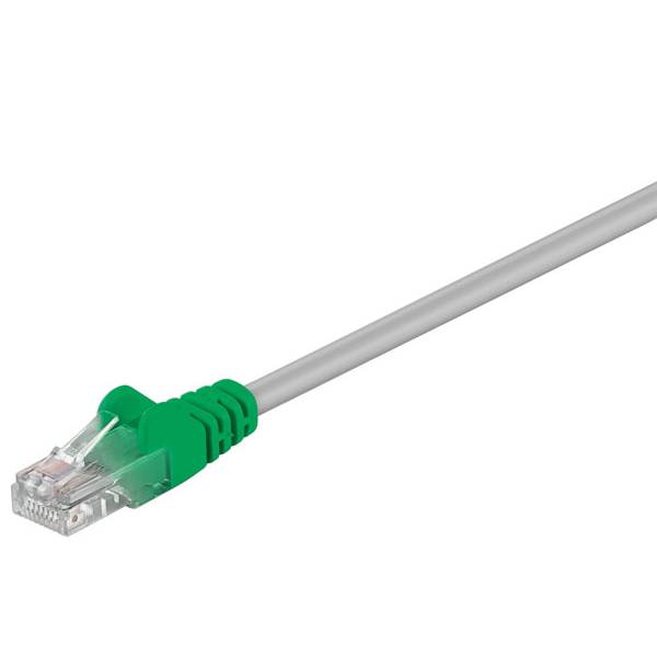 WENTRONIC CAT 6 Crossover-Patchkabel (RJ45-Stecker / RJ45-Stecker | vergoldet | ungeschirmt | Länge: 10,0 m) - grau