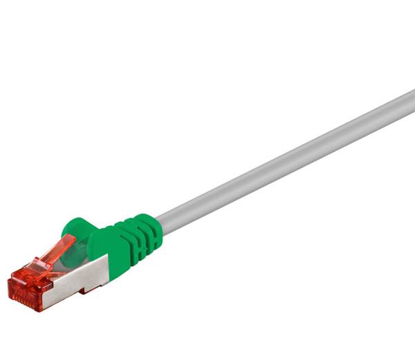 WENTRONIC CAT 6 Crossover-Patchkabel (RJ45-Stecker / RJ45-Stecker | vergoldet | doppelt geschirmt | Länge: 7,50 m) -