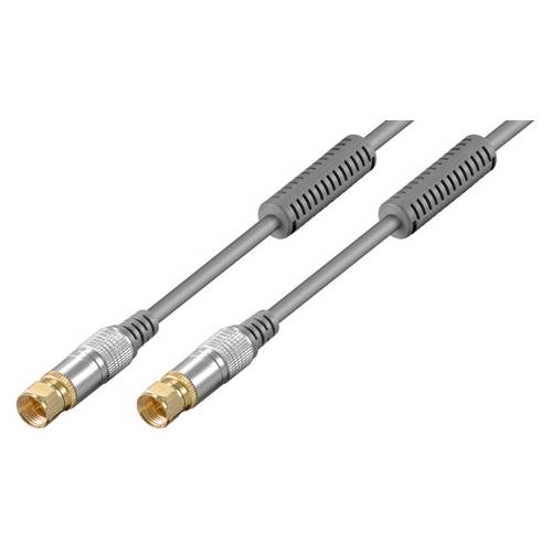 WENTRONIC SAT Antennenkabel (F-Stecker / F-Stecker | grau) - 5,00m