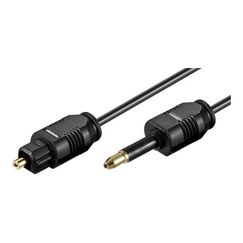 Goobay Toslink auf Mini Toslink Kabel 3,5 mm mini Toslink-Stecker > Toslink-Stecker; ø 2,2 mm 1 m