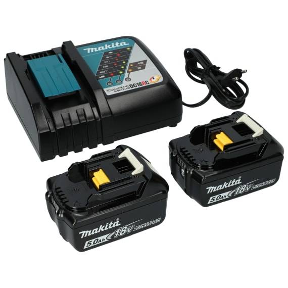 Makita BL1850B + DC18RC 197570-9 Werkzeug-Akku und Ladegerät 18 V 5 Ah Li-Ion