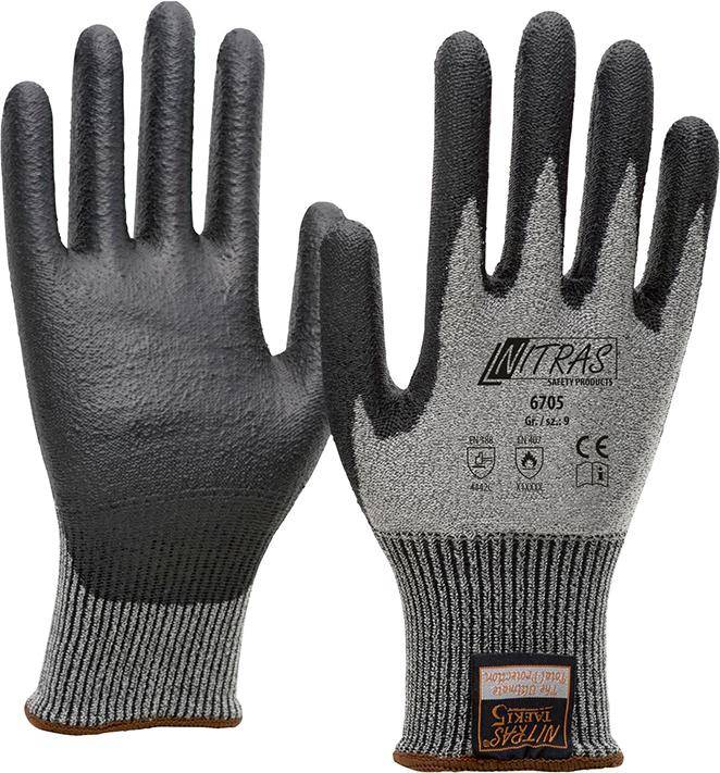 Schnittschutzhandschuh, Taeki5,PU-beschichtet, Gr.2XL Nitras