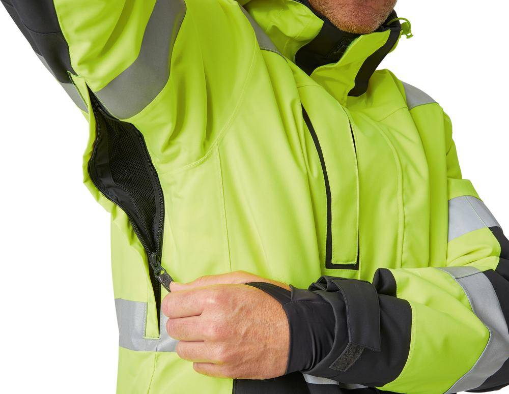 Winterjacke ALNA, warngelb/ebony, Gr.M, Helly Hansen