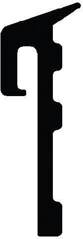 TRELLEBORG Fensterbankdichtung L7016Schwarz (Inh. 100 m)