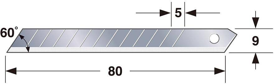 Cutterklinge LCB30N 9mm 10 St. TAJIMA ohne SB