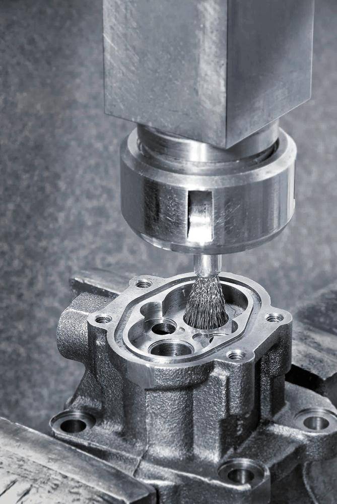 LESSMANN Pinselbürste Ø 12 mm Schaft 6 mm Drahtstärke 0,3 mm Stahl