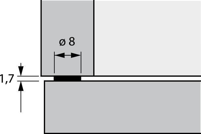 Türanschlagsdämpfer,46695KF transparent