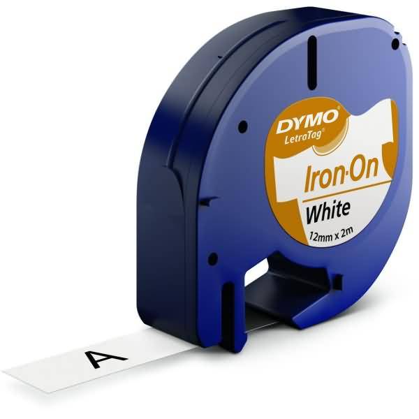 DYMO LT Schriftband Bandfarbe: Weiß Schriftfarbe: Schwarz 12 mm 2 m S0718850