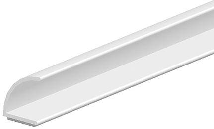 FF-Türanschlagdicht. 25m V-Dichtung 1024T selbstklSI br, Br 7mm x H 8mm Silikon