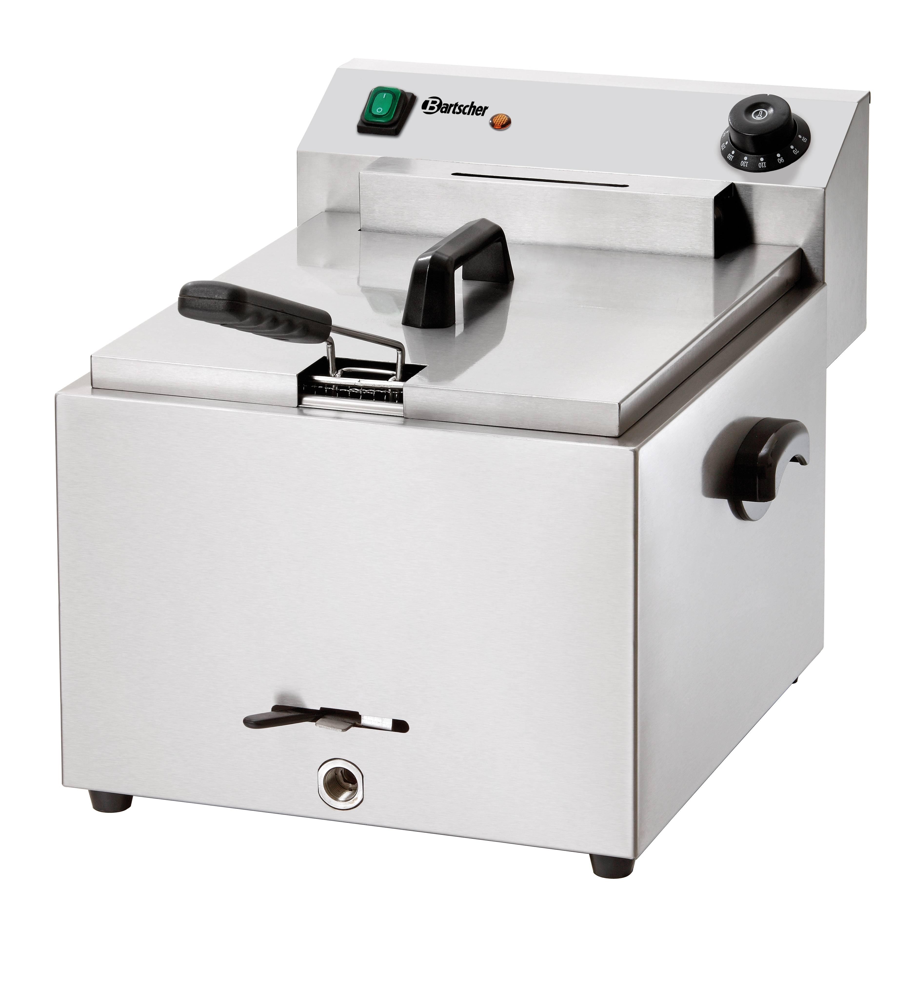 Bartscher Elektrofritteuse PROFI 9,7 Liter mit Fettablasshahn