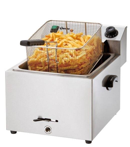 Bartscher Elektrofritteuse PROFI 9,7 Liter mit Fettablasshahn