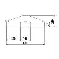 Lastarm, 2400 mm, Traglast 500 - 5000 kg, grau Lastarm, 2400 mm, Traglast 500 - 5000 kg, grau