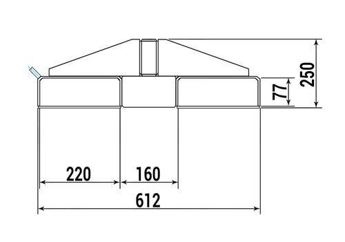 Lastarm, 2400 mm, Traglast 500 - 5000 kg, türkis