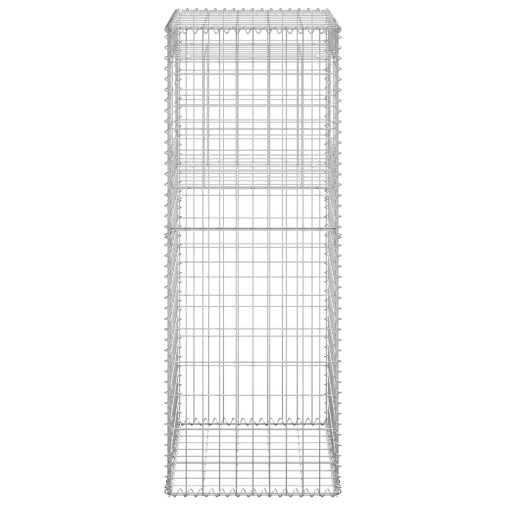 vidaXL Gabionensäule 50x50x140 cm Eisen