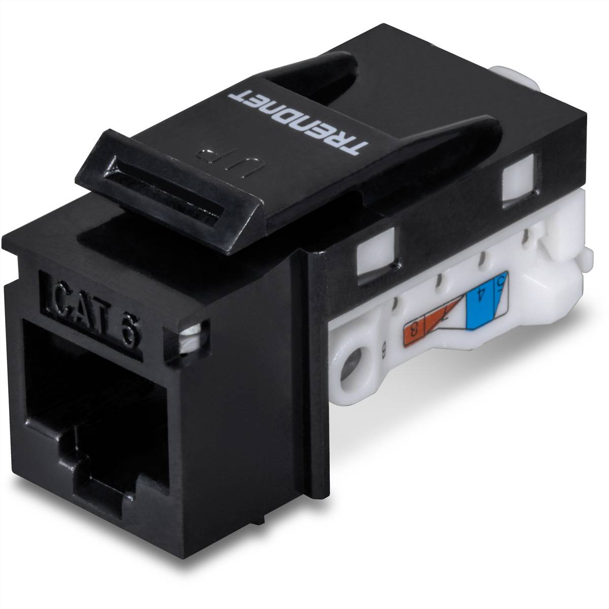 TRENDnet TC-K25C6BK Cat6 RJ-45 Keystone, 25er Pack schwarz, schwarz