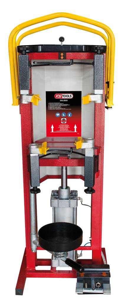 KS TOOLS Druckluft-Stand-Federspanner inkl. Adapterplatte