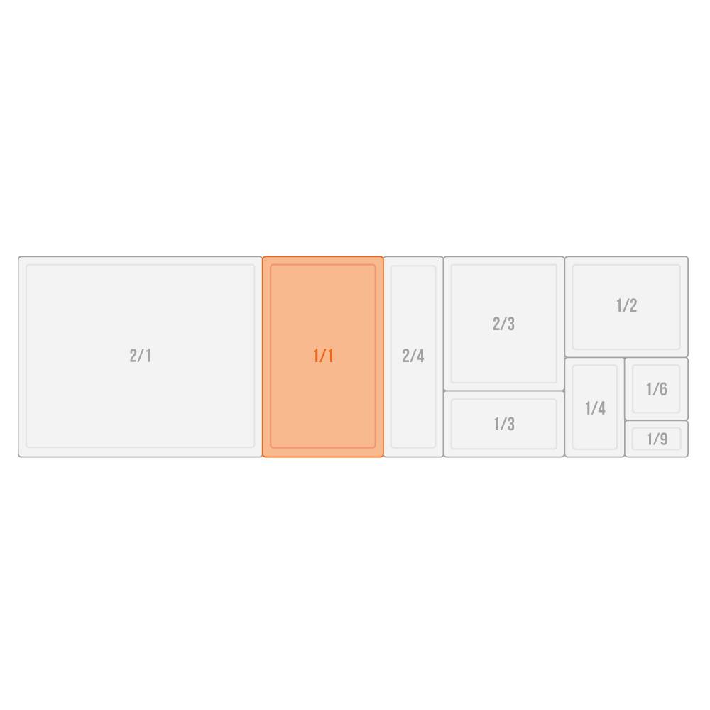 APS GN 1/1 Behälter, perforiert 53 x 32,5 cm, Tiefe: 150 mm