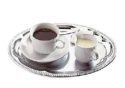 APS Serviertablett -KAFFEEHAUS- 30 x 22 cm, Metall