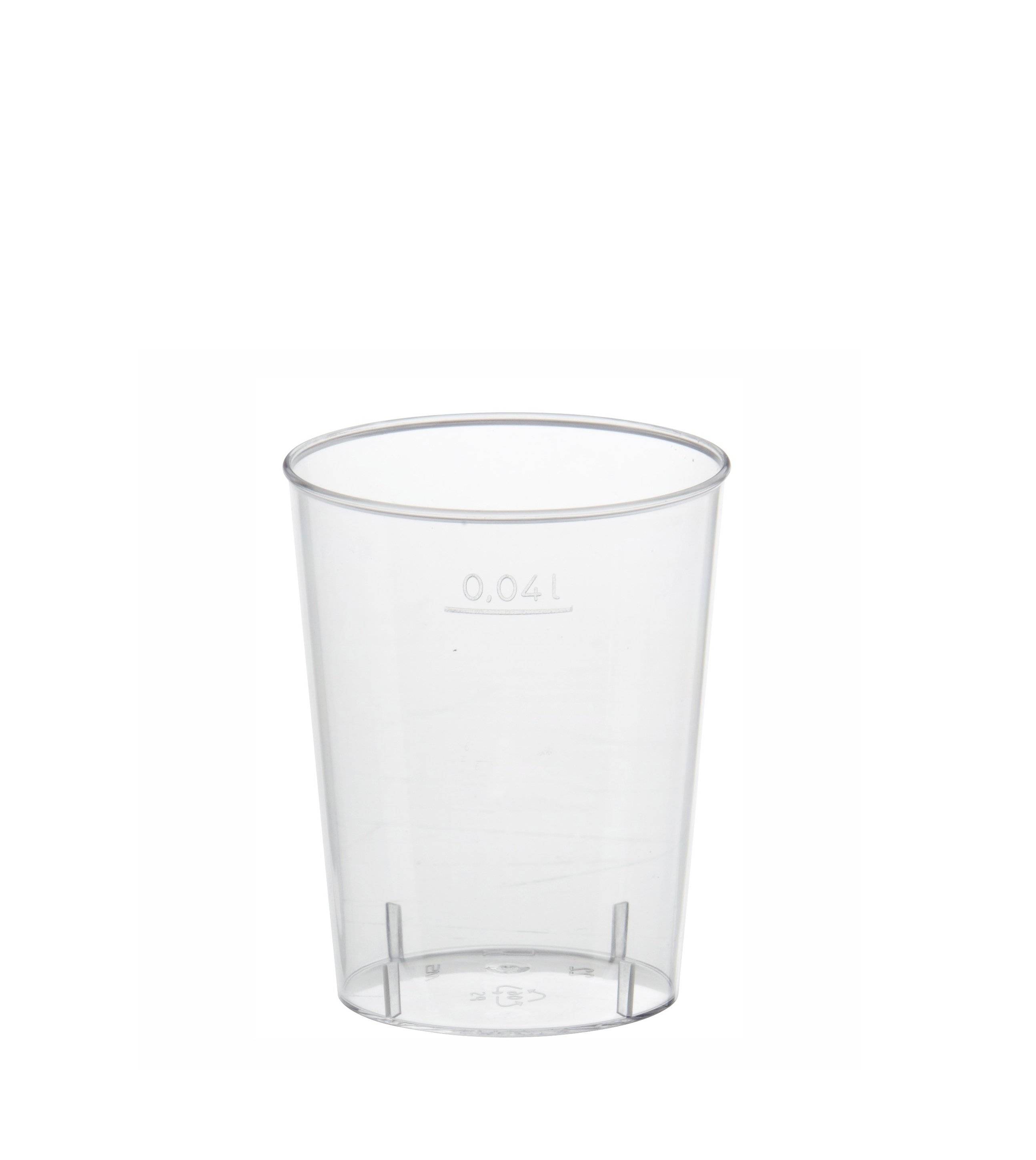 Papstar Schnapsglas, Polystyrol, 4 cl, glasklar - 50 Stk