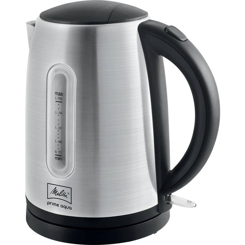 Melitta Prime Aqua Wasserkocher schnurlos, BPA-frei Edelstahl Fassungsvermögen: 1.7 l