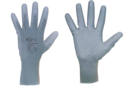 Feinstrick-Schutzhandschuh PU #1 71063309 Größe 09 Farbe grau Trägermaterial Polyamid Gauge 13 Mat.-Stärke - mm Beschich