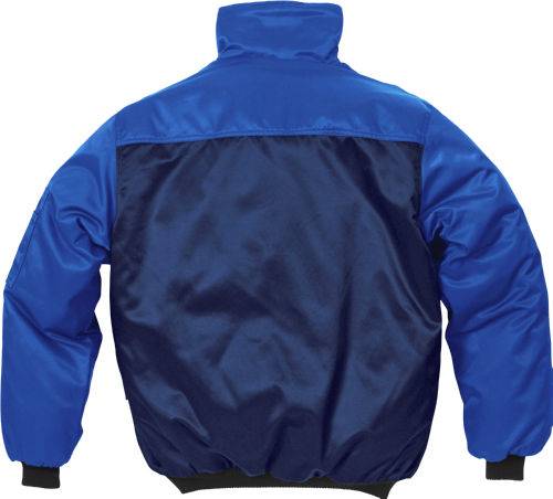 Pilotjacke Icon 100809-576 Gr. L marine/Kontrast royal, 410g/m² mit Pelzfutter,