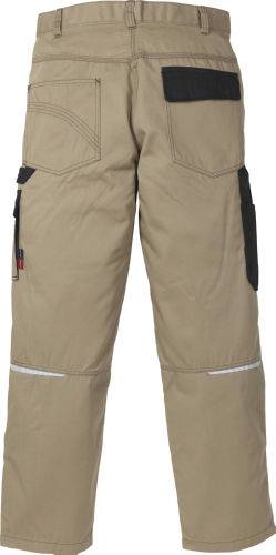 Icon Bundhose 100805-299 Gr. C52 khaki/schwarz, 65% Poly/ 35% BW ca. 295 g/m²