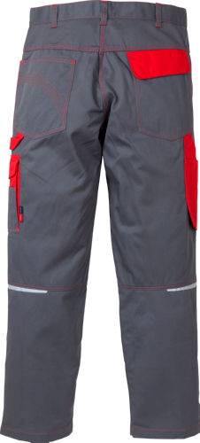 Icon Bundhose 100805-866 Gr. C44 grau/rot, 65% Poly/35% BW ca. 295 g/m²