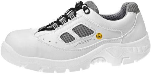 Halbschuh weiß ESD - 47, 2626 Sicherheitsschuhe anatom Damen / Herren, S1