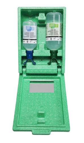 Plum Augen-Notfallstation DUO in Wandbox (1x500 ml pH N., 1x1000 ml Sp�lung DUO)