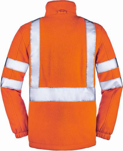 Warnfleecejacke Seattle, leuchtorange,Gr.S - Artikel: 4031301045328