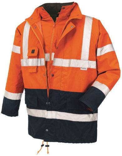 Warnschutz-Parka CALGARY, warnorange/navy, Gr. 2XL