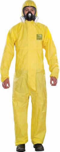 Ansell YY23T-00132-03 AlphaTec® 2300 PLUS - Modell 132 Chemikalienschutz, Gelb, M Kleider-Größe: M Gelb