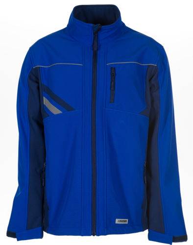 Highline Softshelljacke 2380, kornblau/marine/zink, Gr. 3XL