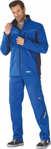 Highline Softshelljacke 2380, kornblau/marine/zink, Gr. 3XL
