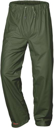 PU Regenbundhose - Größe XXL - oliv - EN 343 - PU auf Polyester-Trägergewebe - elastischer Taillenbund