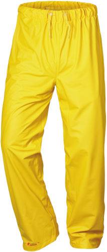 PU Regenbundhose - Gr. S - gelb - EN 343 - PU auf Polyester-Trägergewebe - elastischer Taillenbund