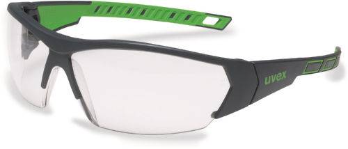 uvex i-works 9194175 Schutzbrille inkl. UV-Schutz Anthrazit, Grün EN 170 DIN 170