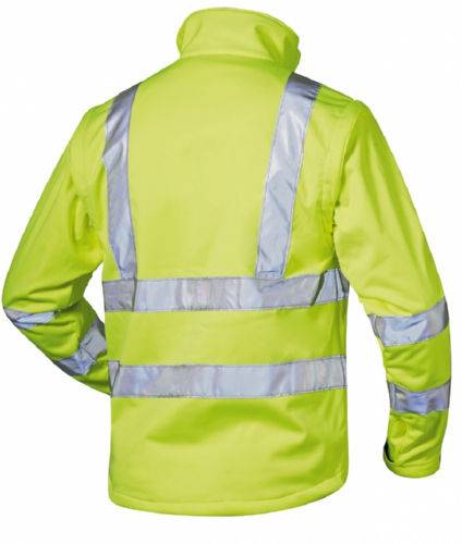 Warnschutz-Softshelljacke LOGAN, warngelb, Gr. S