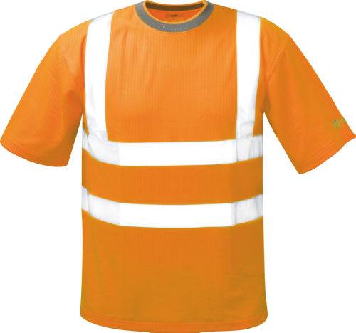 No Name T-Shirt warnorange Gr.3XL Rundhals 75%Pol 25%BW ISO20471 7332610XXXL, 1x