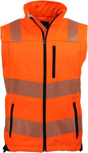 PREVENT® Trendline Warnschutz-Weste PTW, warnorange/schwarz, Gr. S