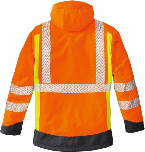Warnschutz-Softshelljacke Houston Gr.XXXXL leuchtorange/leuchtgelb/grau 4PROTECT