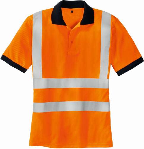 Warnschutz Polo-Shirt SYLT, warnorange, Gr. M