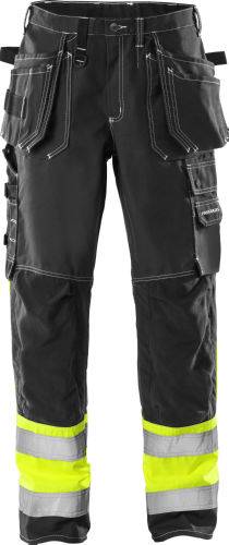 FRISTADS 100279-940 High Vis Handwerkerhose Kl. 1 247 FAS Gr.D112 Schwarz
