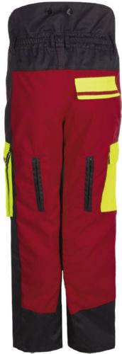 Forstschutz-Bundhose Forest Jack Red, rot/anthrazit/warngelb, Gr. 50/52