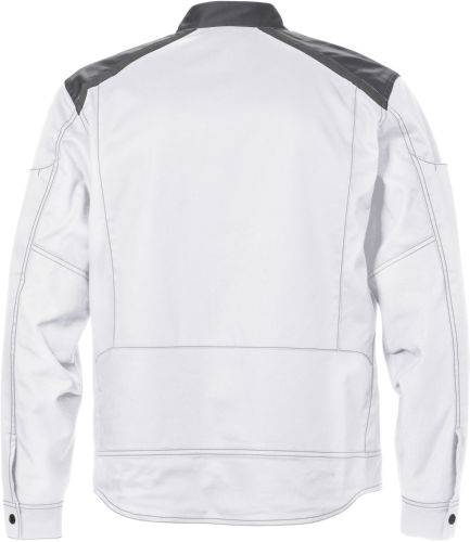 Fristads Arbeitsjacke 129481-965 Gr. 3XL weiß/grau, 65% Poly/35% BW ca. 260 g/m²